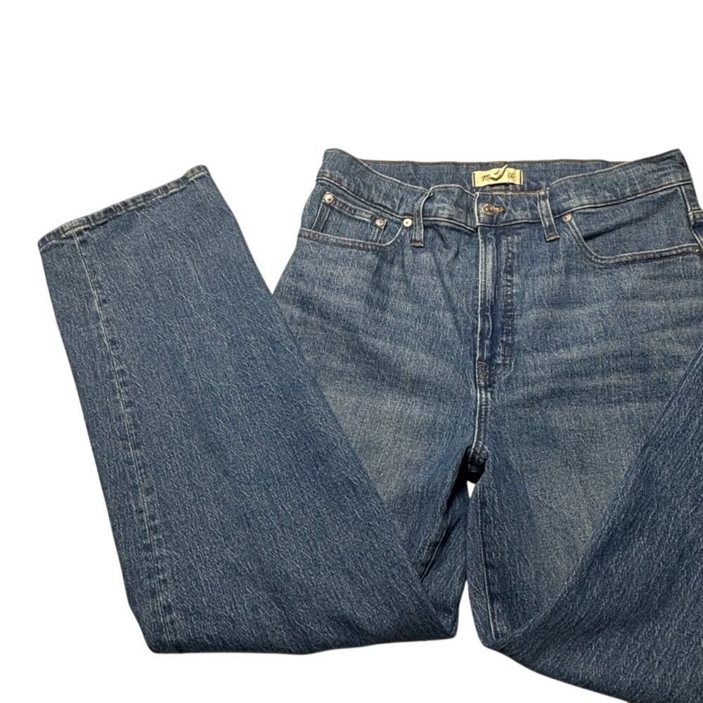 Madewell The Perfect Vintage Wide-Leg Jeans Womens 31 Blue Stretch Denim Relaxed - Picture 7 of 16